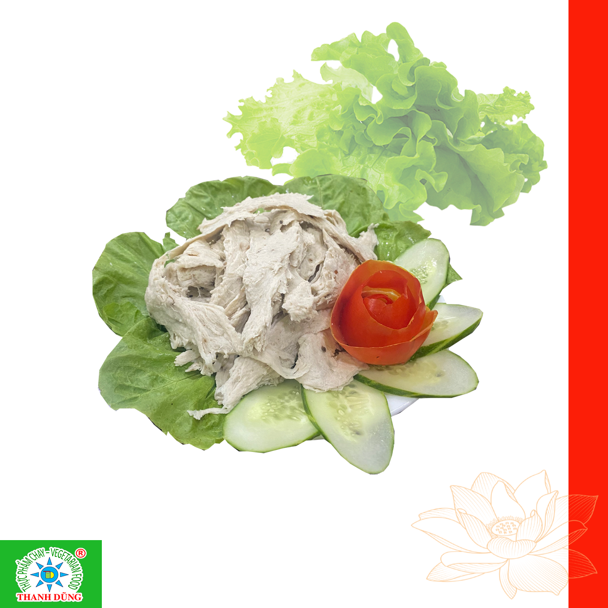 21. GÀ XÉ PHAY CHAY 500G 21. Ga xe phay chay