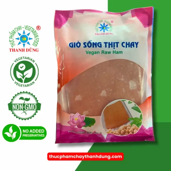 Giò sống thịt chay 500g