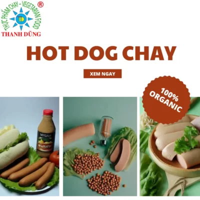 Logo hotdog xúc xích thuần chay Thanh Dũng