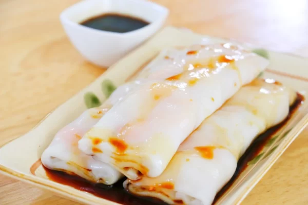 Bánh cuốn thuần chay Dim Sum Steamed Rice Rolls 