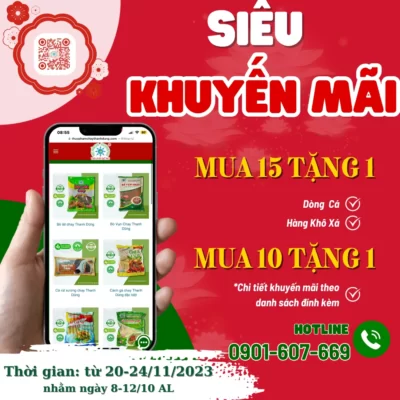 Khuyến mại mới tháng 11 cho đại lý Thực phẩm chay Thanh Dũng