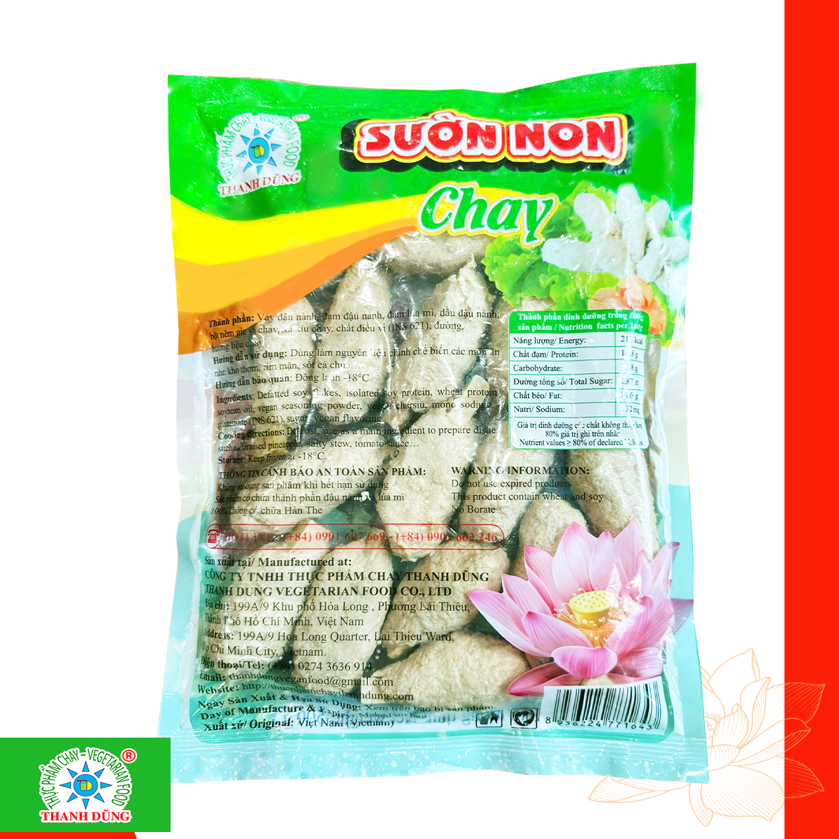70. SƯỜN NON LẠNH CHAY - THANH DŨNG 70. SUON NON LANH 500G 2